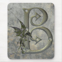 Gargoyle Monogram B Mouse Pads