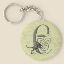 Gargoyle Monogram E keychains