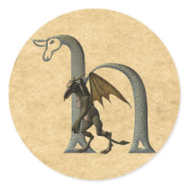 Gargoyle Monogram H Sticker