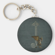 Gargoyle Monogram J Key Chain