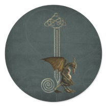 Gargoyle Monogram J Stickers