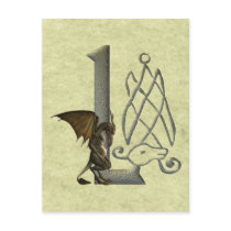 Gargoyle nogram L Postcard