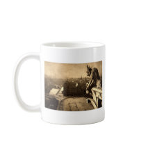 Gargoyle Notre Dame, Paris France 1912 Vintage Coffee Mug