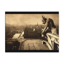 Gargoyle Notre Dame, Paris France 1912 Vintage Postcards