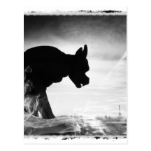 GARGOYLE NOTRE DAME PARIS FRANCE POST CARD