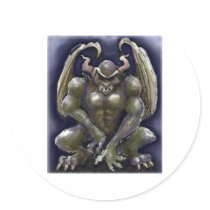 Gargoyle Round Sticker