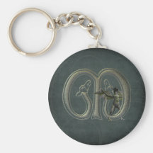 Gargoyles Monogram M Key Chain