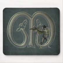 Gargoyles Monogram M Mouse Pads
