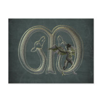 Gargoyles Monogram M Postcard