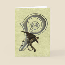 Gargoyles Monogram P cards