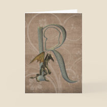 Gargoyles Monogram R cards