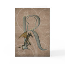 Gargoyles Monogram R Card
