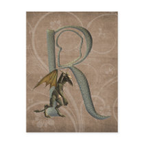 Gargoyles Monogram R Postcard