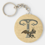 Gargoyles Monogram T Key Chain