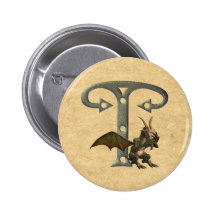 Gargoyles Monogram T Pins