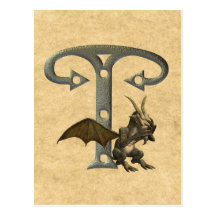 Gargoyles Monogram T Postcards