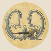 Gargoyles Monogram W stickers