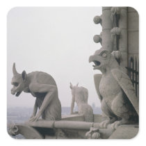 Gargoyles on the balustrade of the Grande Square Stickers