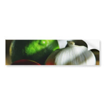 Garlic Bulbs Limes Chillies Peppers Chili Bumper Stickers
