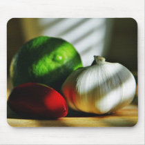 Garlic Bulbs Limes Chillies Peppers Chili Mousepad