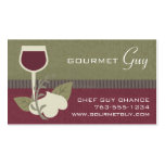 garlic herbs wine chef catering business cards business cards