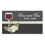 garlic herbs wine chef catering business cards business cards