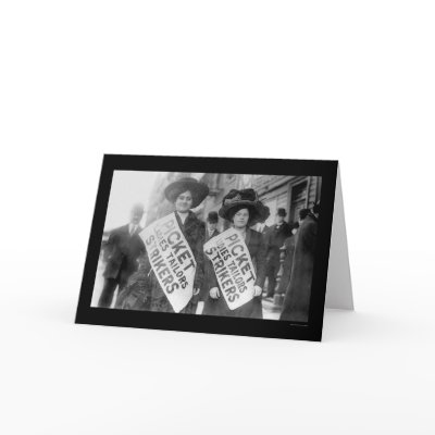 Garment Workers Strike, New York City 1910 Greeting Cards by lc_vintagephotos