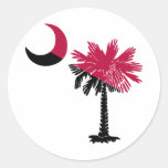 Garnet and Black Palmetto Stickers