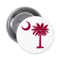 Garnet Palmetto Pinback Buttons
