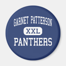 Garnet Patterson Panthers Middle Washington Fridge Magnet