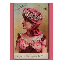 Garnet Vintage Victorian Art Card Post Cards