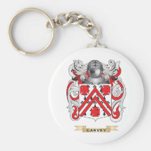 Garvey Coat of Arms (Family Crest) Keychain