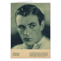 Gary Cooper 1930 portrait Greeting Cards