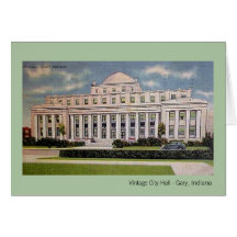 Gary, Indiana: City Hall in the 1930s Cards