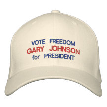 GARY JOHNSON FOR PRESIDENT HAT BASEBALL CAP