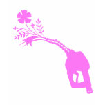 Gas Flowers pink t-shirts