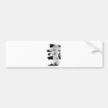 Gas mask bumper sticker