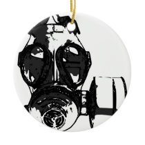 Gas Mask Christmas Ornament