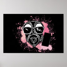 Gas mask poster