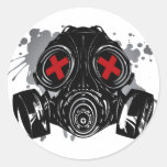 GAS_MASK_PROTECTION ROUND STICKER