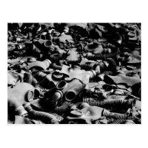Gas Masks Postcard