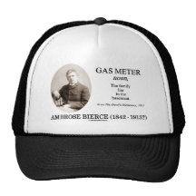 Gas Metre (Ambrose Bierce The Devil's Dictionary) Mesh Hats