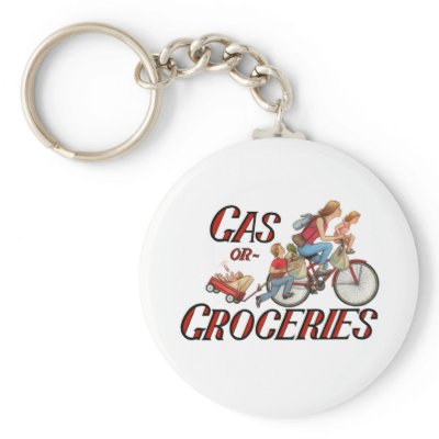 Gas or Groceries key chain by atteestude
