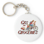 Gas or Groceries key chain keychains