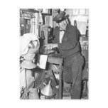 Gas Station Attendant Vintage Millburg Michigan Post Card