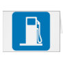 Gas Station Highway Sign Greeting Card