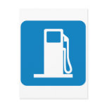Gas Station Highway Sign Postcard