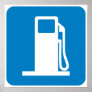 Gas Station Highway Sign Poster
