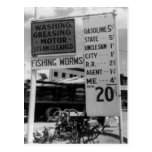 Gas station price analysis photo 1938 postcards