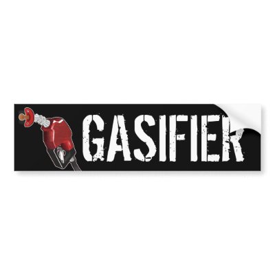 GASifier Bumper Sticker - Black by lethaldos